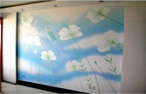 芜湖画墙绘怎么画好白云的蓬松感？