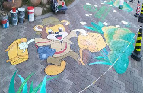 芜湖夏季画地面彩绘会遇到的问题