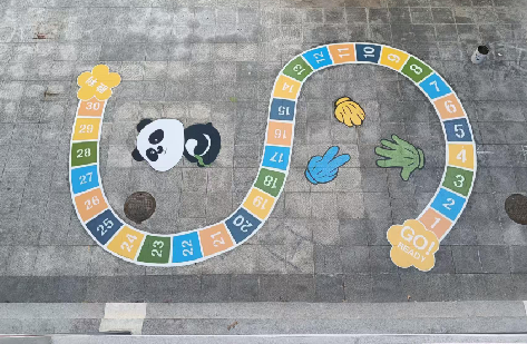 芜湖地面游戏彩绘