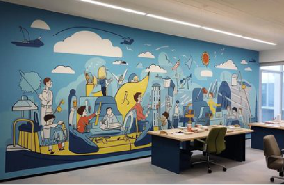 芜湖办公室墙绘的特点。