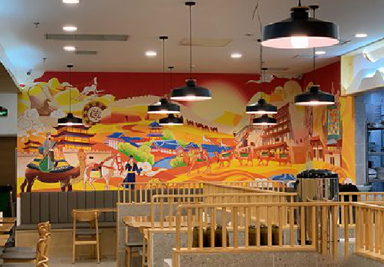 芜湖商业空间彩绘介绍。