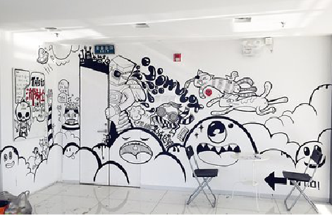 芜湖手绘墙并非传统涂鸦。